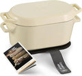 Kook Dutch Oven, for Bread Baking, Sourdough Loaf Pan, Dual Handles, Enameled by Kook