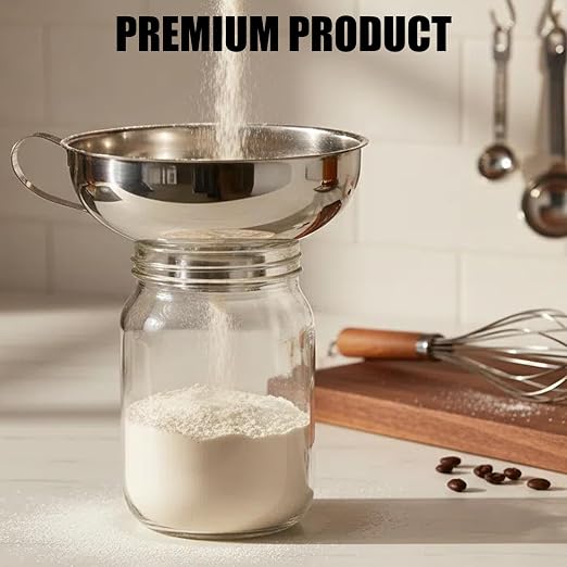 Funnel Set - 2Pcs Stainless Steel Ideal - Image 3