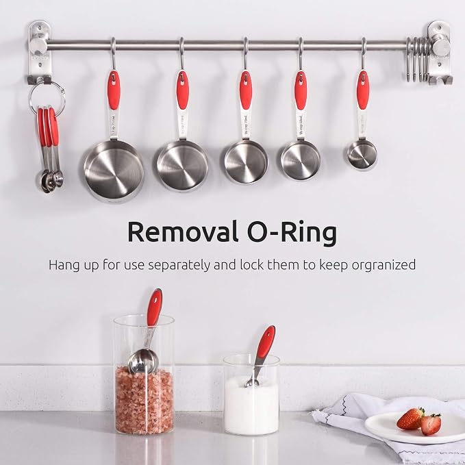 Measuring Cups : U-Taste 18/8 Stainless Steel Measuring Cups and Spoons Set of - Image 7