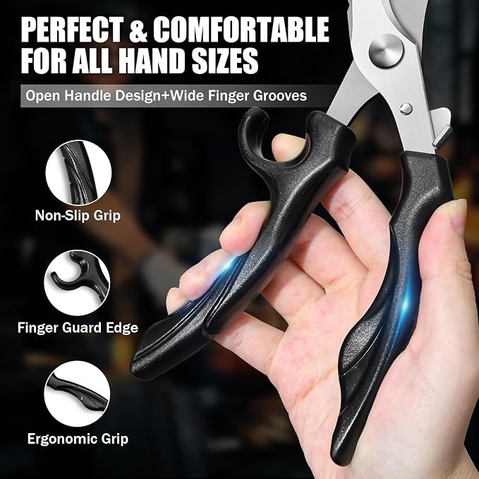PURPLEBIRD Kitchen Scissors All Purpose - Image 3