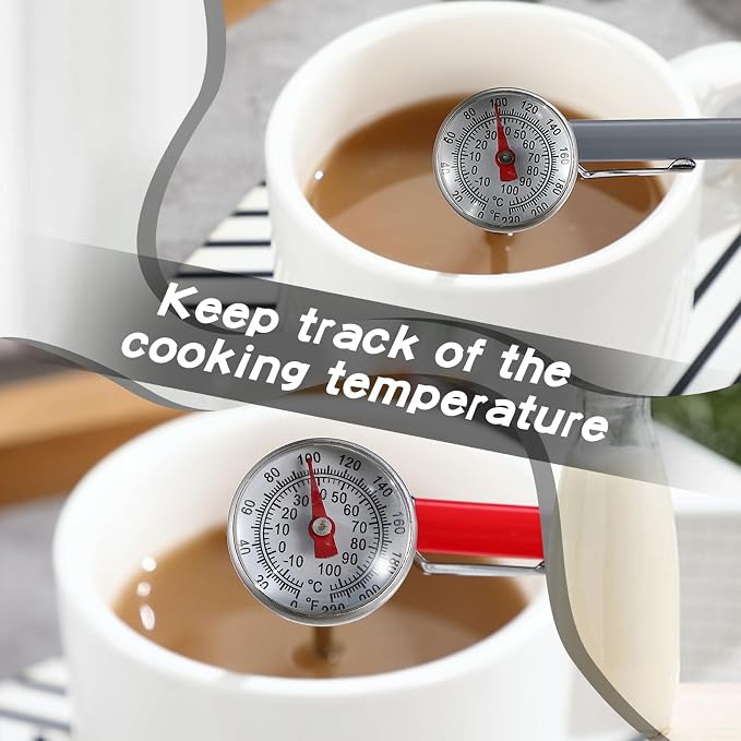 Xuhal 6 Pcs Stainless Steel Kitchen Thermometer - Image 5