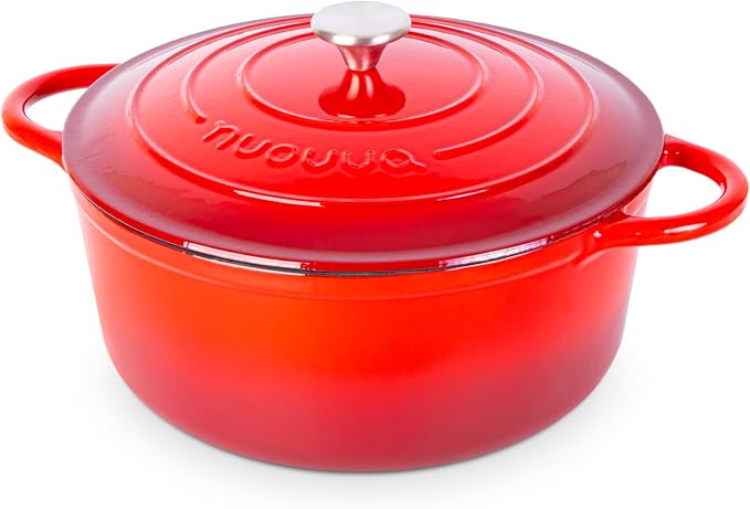 Cast Iron Dutch Oven with Lid – Non-Stick Ovenproof Enamelled Casserole Pot – - Image 7
