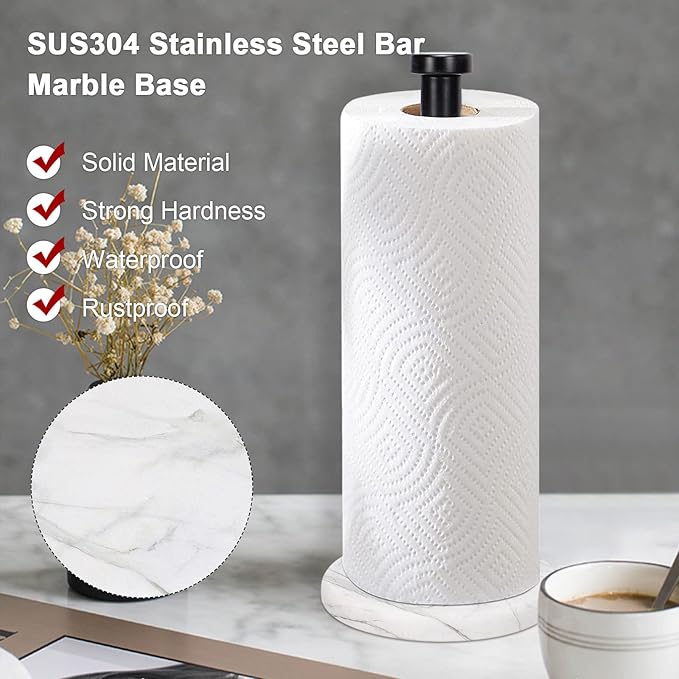 NearMoon Standing Paper Towel Holder, Kitchen Paper Towel Tissue Holder- - Image 4