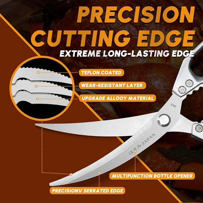 HUUSK Kitchen Scissors and Cooking Tong Set - Image 6
