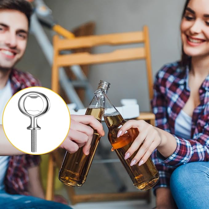Metal Bottle Opener Kit 8 Pcs Stainless Blank Bottle Openers Inserts Hardware - Image 7