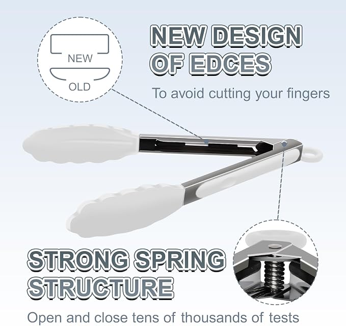 Premium Stainless Steel Heat Resistant Kitchen Tongs - Image 4