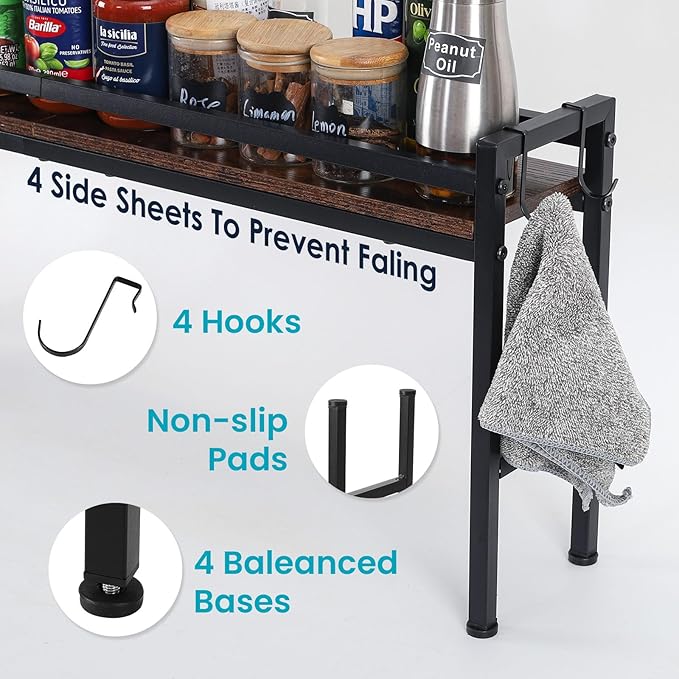 Spice Rack Shelf for Kitchen Stove，Stove Top Shelf - Image 2