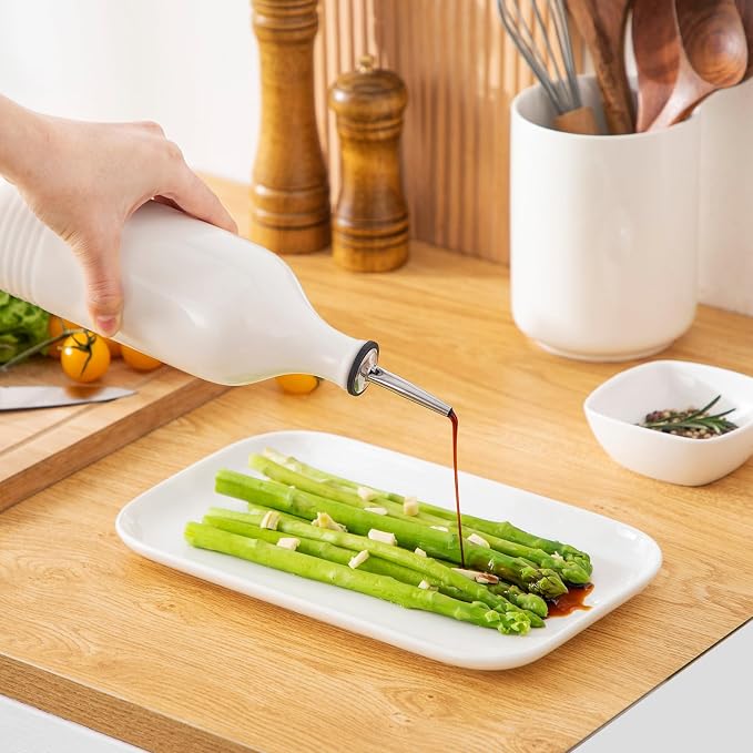vancasso 20 Oz Ceramic Olive Oil Dispenser Bottle, Bottle Dispenser - Image 6