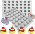 Silicone Cherry Molds, 35-Cavity 3D Cherry Chocolate Baking Tray by Fchil
