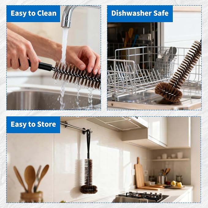 Garbage Disposal Cleaner Brush, Extra Long Handle - Image 6