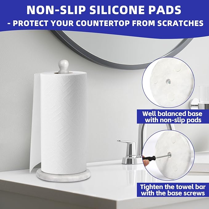 Natural Marble Paper Towel Holder - Image 7