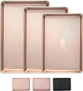 Sakerplus Nonstick Baking Sheet Pan Set of 3, Heavy Duty Cookie Sheets by SakerPlus
