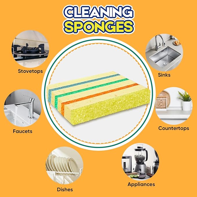 LAUNDRYLUX 12 Pack Scrub Sponge - Image 7