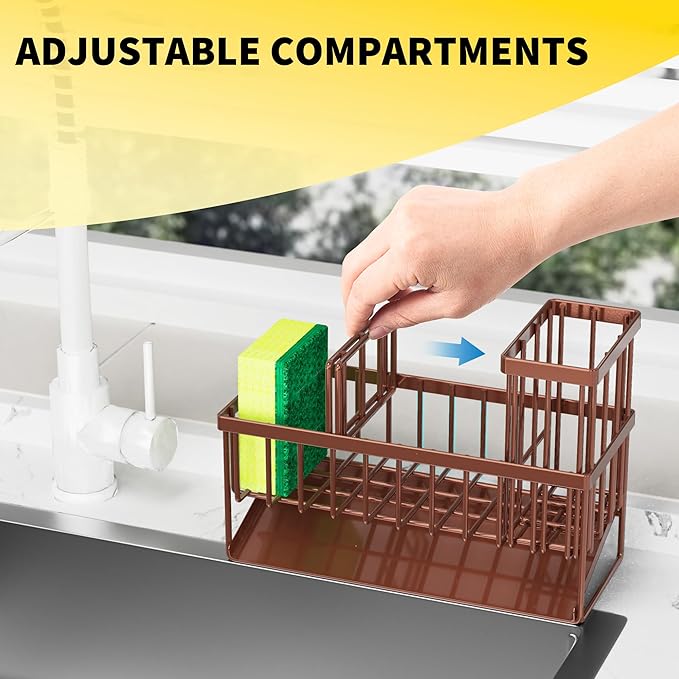 Cisily Kitchen Sink Caddy, Sponge Holder - Image 5