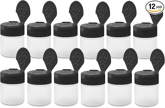 ljdeals 1 oz Plastic Spice Jars by ljdeals