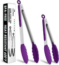 HOTEC Premium Stainless Steel Locking Kitchen Tongs by Hotec