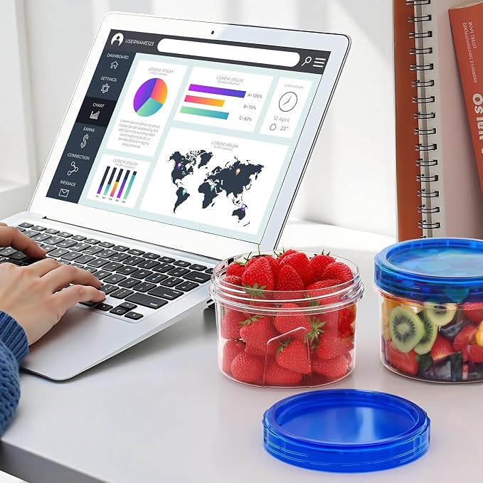 Freezer Storage Containers Set, Small Plastic Containers - Image 6