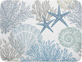 Nautical Dish Drying Mat for Kitchen Counter Coastal Seashell Starfish Summer by Unknown
