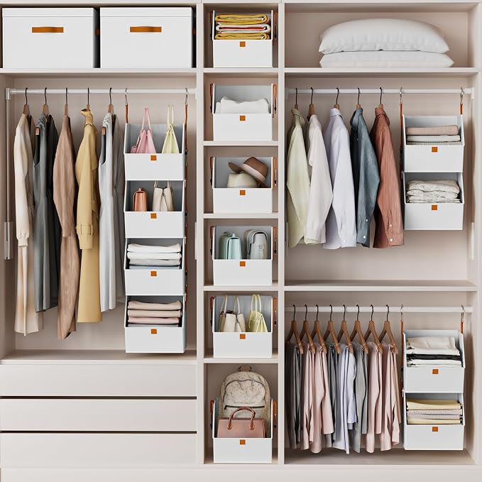 Homsorout Hanging Closet Organizer 4 Tier - Image 8