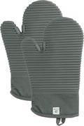 Extra Long Silicone Oven Mitts | Heat Resistant 500°F BPA-Free Food Grade by AH+Artisan+Home