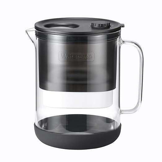 Waterdrop PT-72BL Glass Water Filter Pitcher, Eco-Friendly, NSF/ANSI 53 by Waterdrop