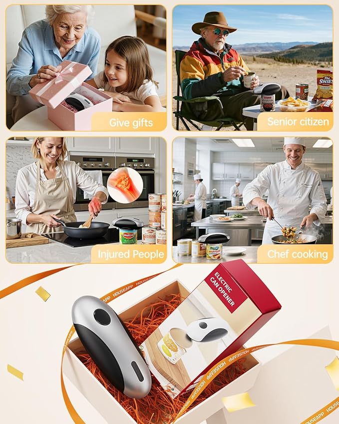HouseSapp Rechargeable Electric Can Opener - Image 6