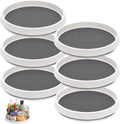 Set of 6, 10 Inch Non-Skid Lazy Susan Turntable, Lazy Susan Organizer by CiWiVOKi
