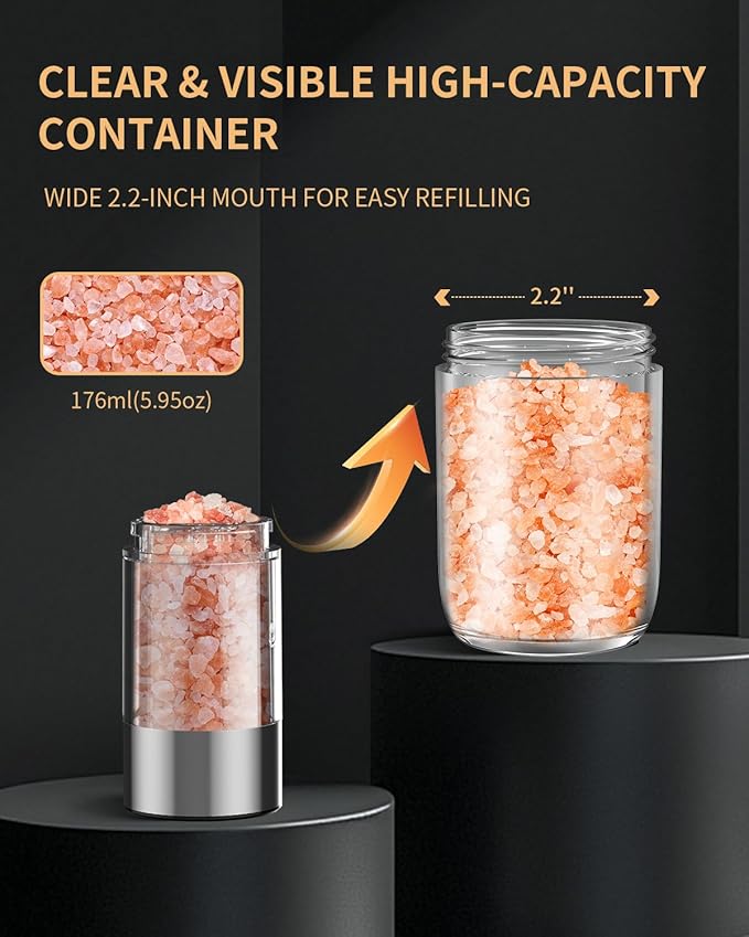 Gravity Electric Salt and Pepper Grinder Set - Image 6