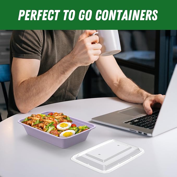 50 Pack 32 oz Meal Prep Containers Reusable - Image 7