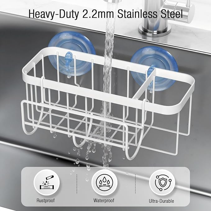 3-in-1 Kitchen Sink Caddy Organizer - Image 8