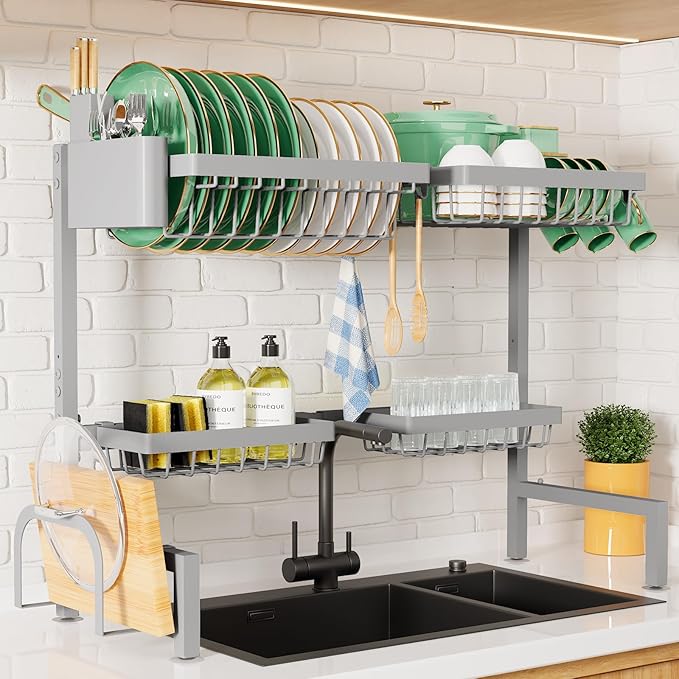 Kitsure Over The Sink Dish Drying Rack by Kitsure