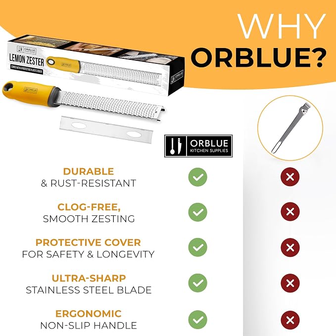 Orblue Lemon Zester & Cheese Grater - Image 8