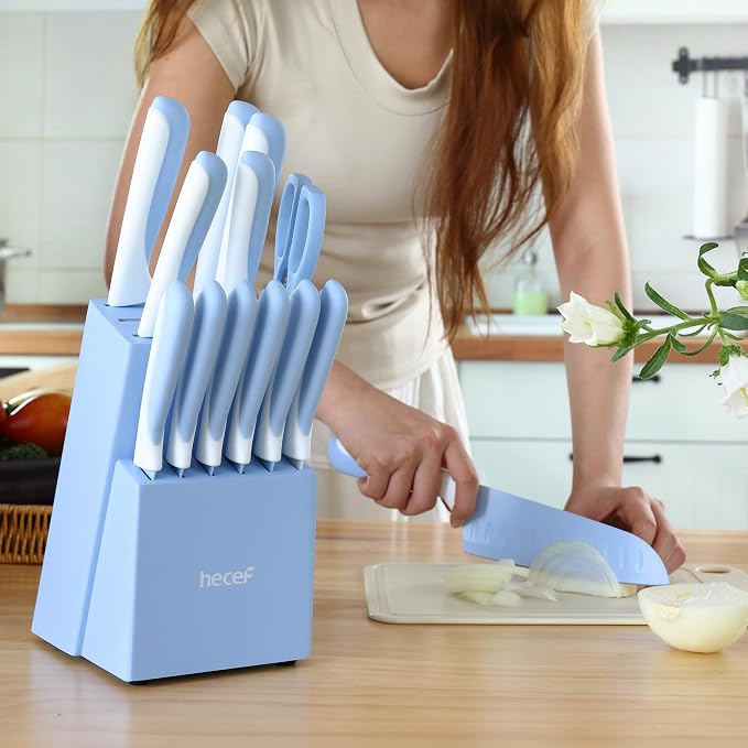 hecef 15 Pieces Kitchen Knife Set - Image 5