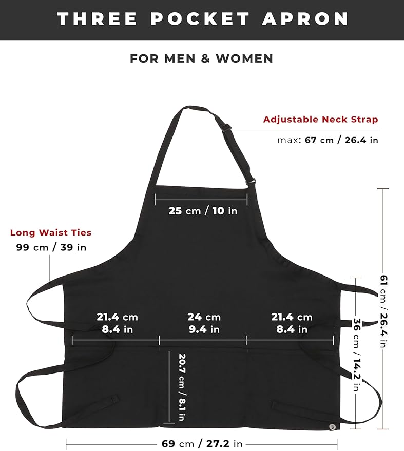 Chef Works Unisex Three Pocket Apron - Image 6