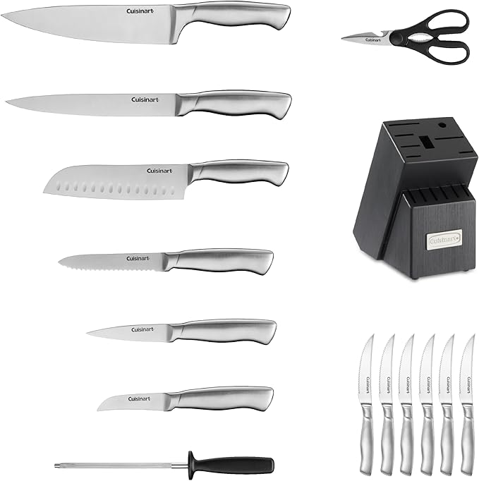 Cuisinart Professional Block Knife Set, Lightweight, Stainless Steel, Durable & - Image 3