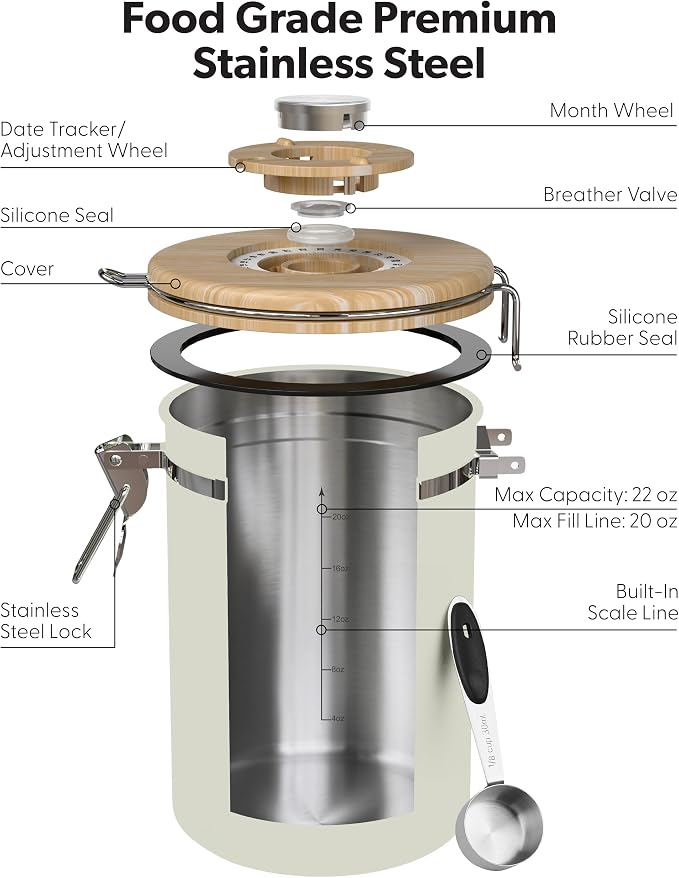 Veken Coffee Sugar Canister - Image 5