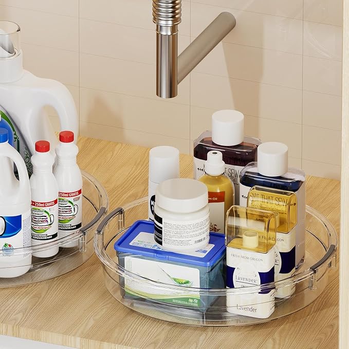 LAMU 3 Pack Lazy Susan Organizer Turntable - Image 7