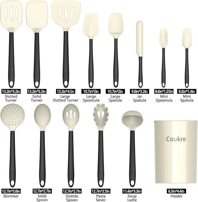 Coukre Silicone Kitchen Cooking Utensils Set - Image 2