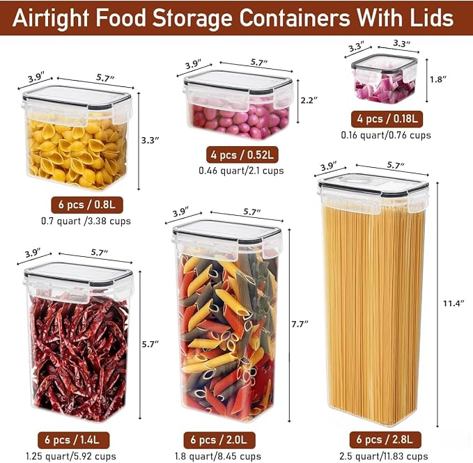 JUJOJB 64 PCS Airtight Food Storage Containers - Image 2