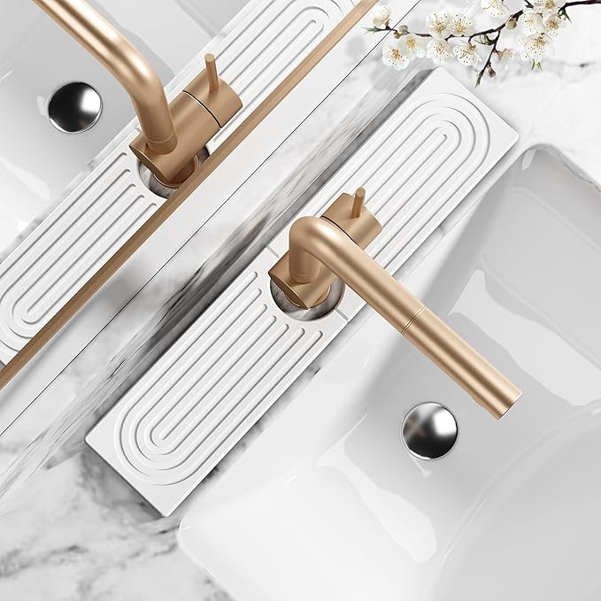 Stone Faucet Mat for Kitchen Sink by MAGKOTA