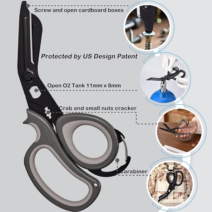 MEUUT 2 PCS All Purpose Scissor –7.5in Multi-Purpose Utility Scissors - Image 7