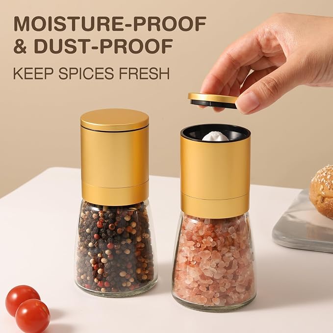 Vucchini Gold Salt and Pepper Grinder Mill - Image 5