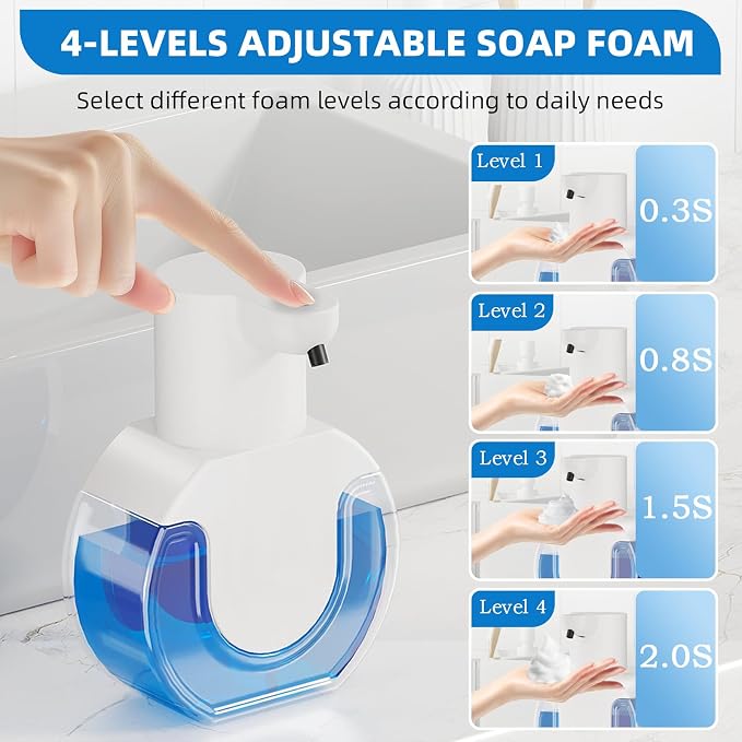 Automatic Soap Dispenser Touchless, Rechargeable Foaming Soap Dispenser - Image 4