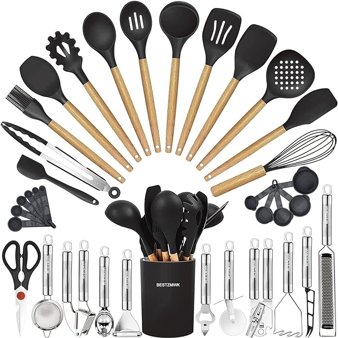 Cooking Utensils Set- 35 PCs Kitchen Utensils by BESTZMWK