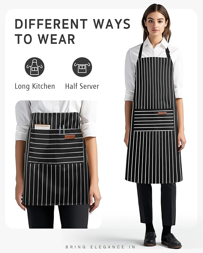 Syntus Chef Apron for Men Women Kitchen Cooking Apron - Image 5