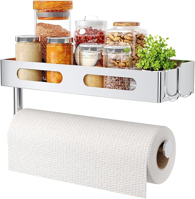 Paper Towel Holder Wall Mount for Bathroom, Paper Towel Holder by EffiJoy