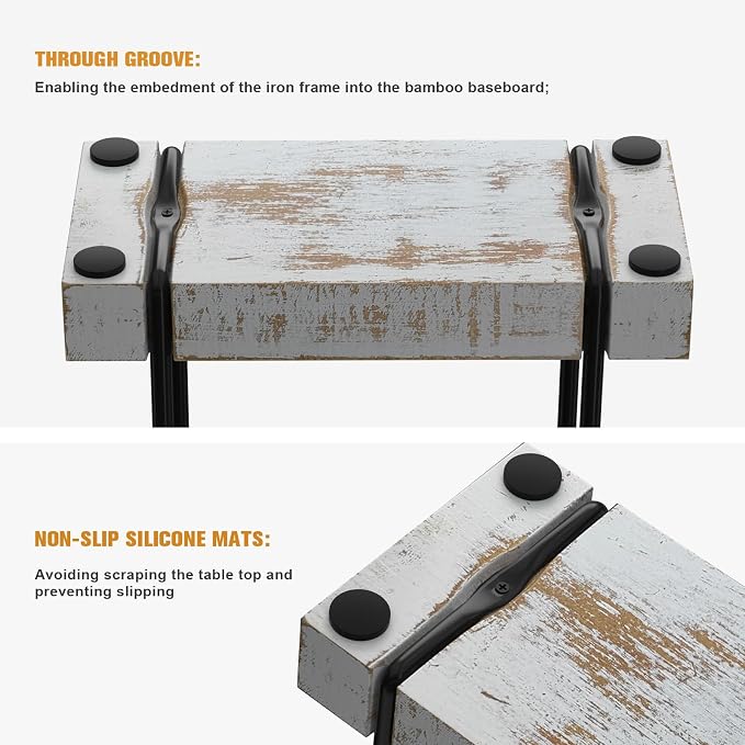 Napkin Holder for Table, Wood Iron Standing Napkin Dispenser for Dining Table - Image 5