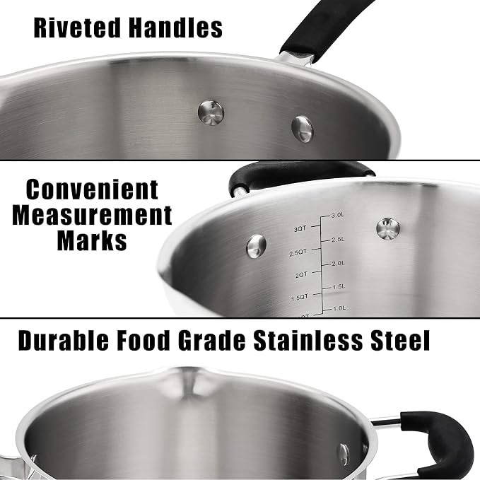 Rorence 3.7 Quart Saucepan - Image 4