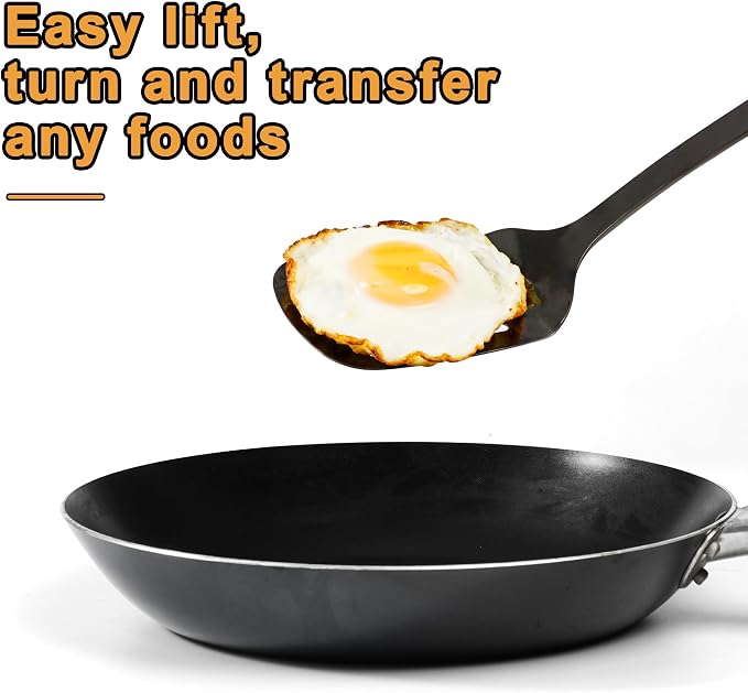 FJNATINH Stainless Steel Wok Spatula and Ladle Tool, Mirror Polished Cooking - Image 5