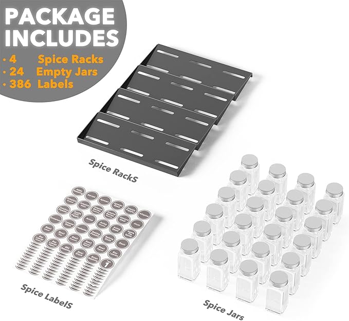 SpaceAid Spice Drawer Organizer - Image 5